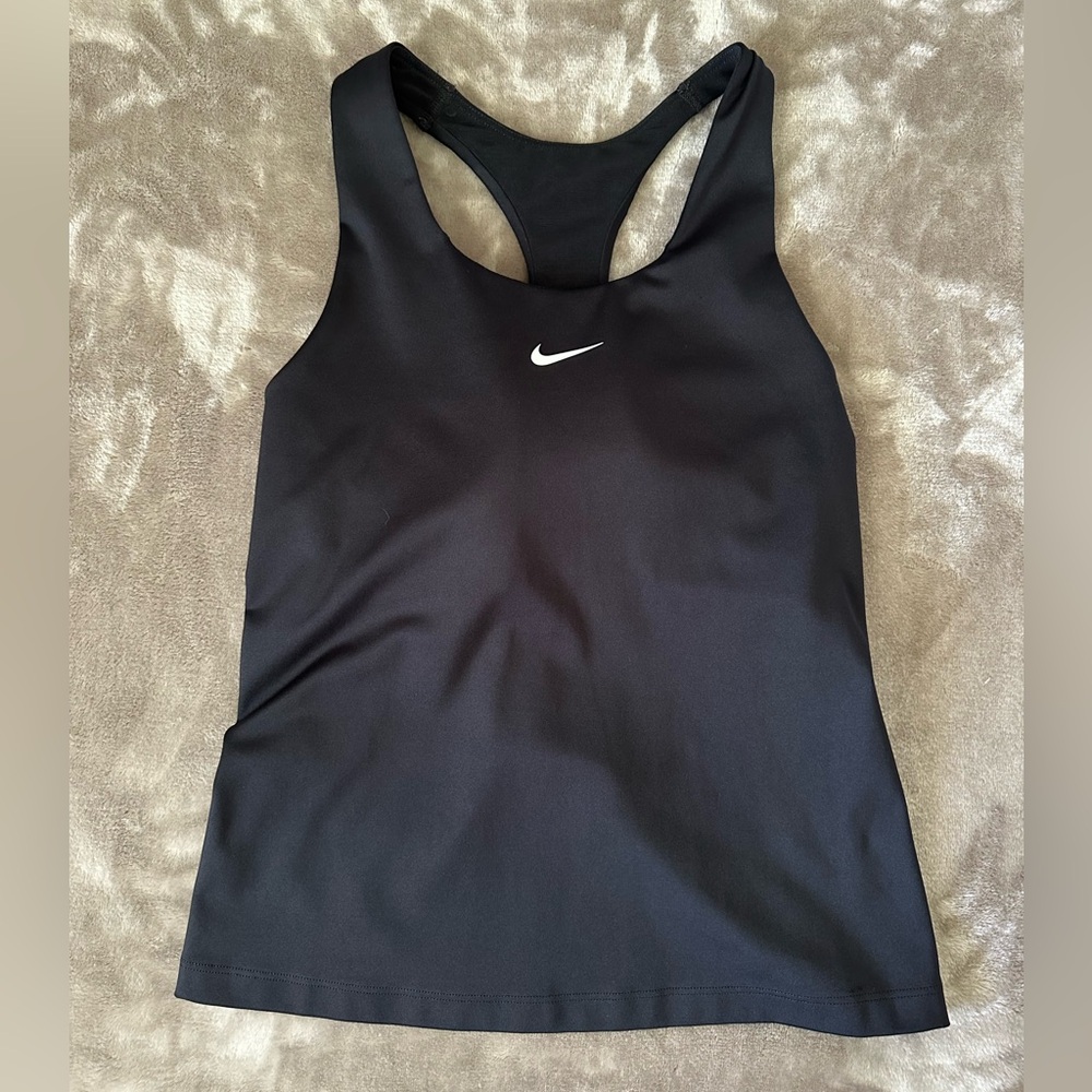 Nike Black Racerback Tank with built in bra